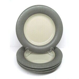 Dansk Earthstone Sage 9" Salad Plates Set Of 4 Plates GUC